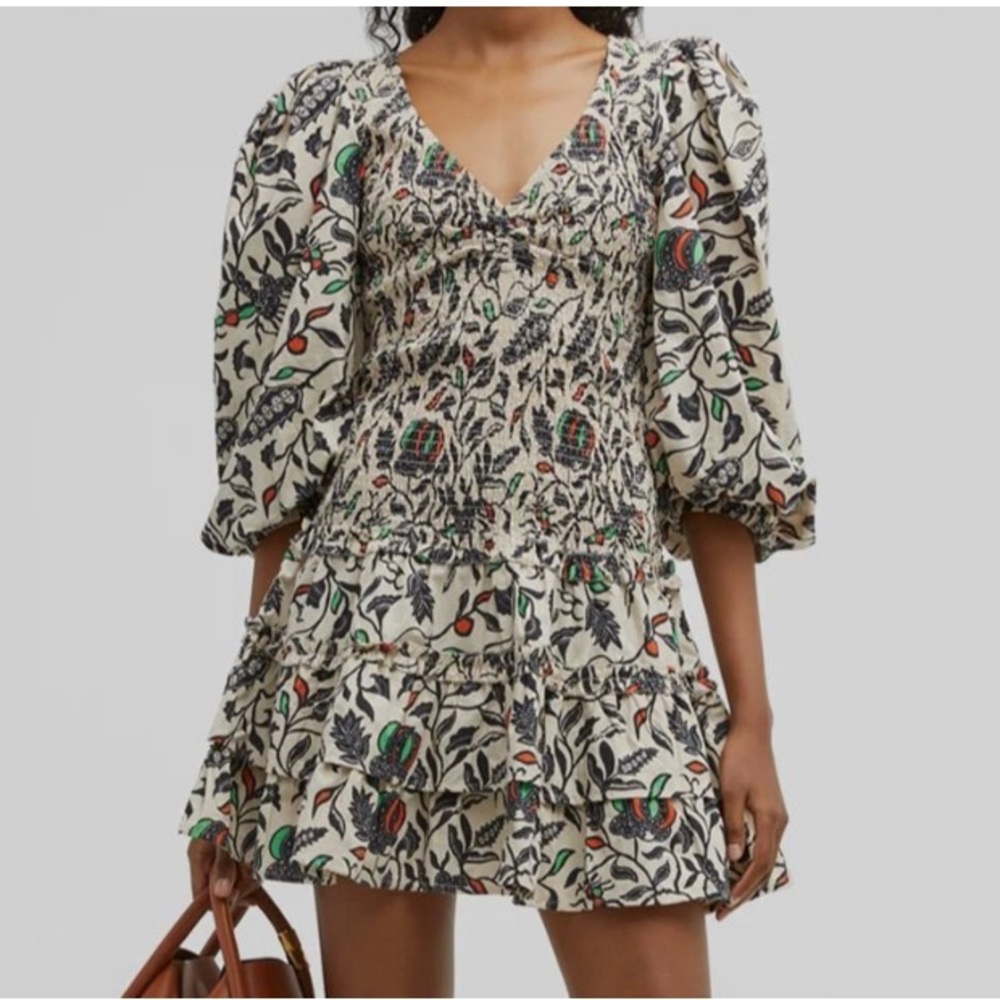 Love The Label smocked tiered dress